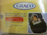 NEW Graco Infant Car Seat Boot and Blanket  
