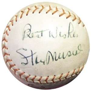  Stan Musial Autographed Baseball   Vintage 1960s The Man 