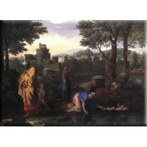   of Moses 16x12 Streched Canvas Art by Poussin, Nicolas