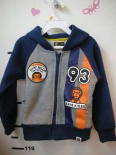 NWT Bape Kids 93 Children’s coats Jacket with hood  