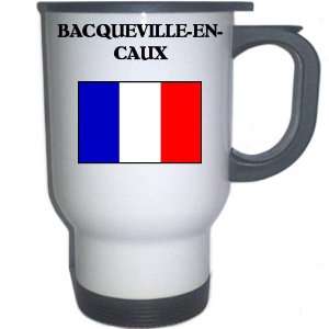 France   BACQUEVILLE EN CAUX White Stainless Steel Mug 