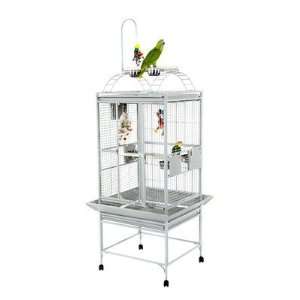  A&E Cage Co. Small Stainless Steel Play Top Bird Cage with 