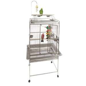  Stainless Steel Play Top Bird Cage with Toy Hook 32 X 23 