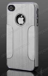   Aluminum Chrome Hard Case Cover F iPhone AT&T Verizon Sprint 4S 4 S