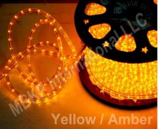 12 VOLT YELLOW LED Rope Lights Home Christmas Lighting 609456115360 