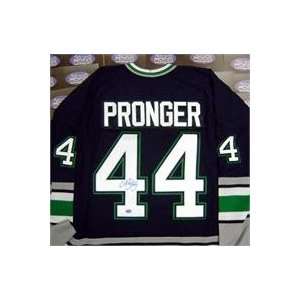  Chris Pronger autographed Hartford Whalers Hockey Jersey 