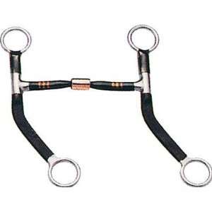  Sta Brite Snaffle Mouth w/ Roller   Black Steel   5 