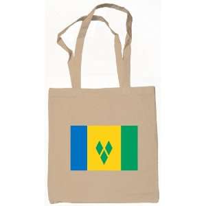  St. Vincent & the Grenadines Flag Tote Bag Natural 