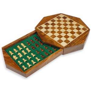  Deluxe Octagon Magnetic Travel Chess Set   8.75 Toys 