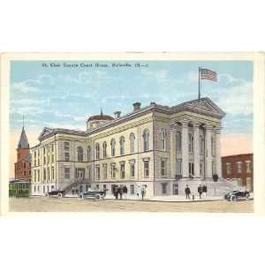 1920s Vintage Postcard   St. Clair County Court House   Belleville 