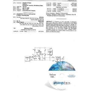    NEW Patent CD for FREQUENCY TO DC CONVERTER 