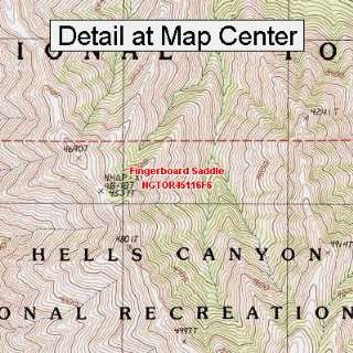 USGS Topographic Quadrangle Map   Fingerboard Saddle, Oregon (Folded 