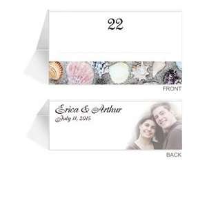  200 Photo Place Cards   Shell Rainbow
