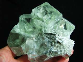 Clear Green Fluorite Mineral Display Specimen  