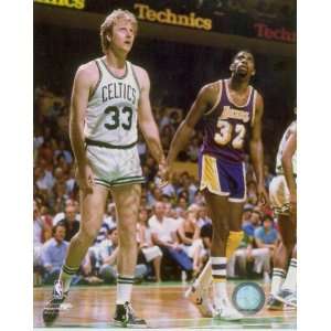 Larry Bird Boston Celtics and Magic Johnson Los Angeles Lakers 8x10 