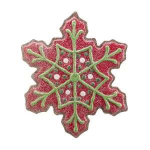   Kisses Glitter Snowflake Cookie Christmas Ornament 