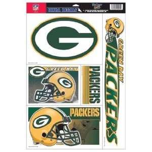   Bay Packers Decal Sheet Car Window Stickers Cling