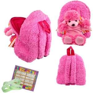  Hot Pink Poodle Raver Backpack for Nocturnal, TAO Together 
