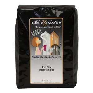 Cafe Excellence Full City, Decaffeinated Ground Coffee, 2 Pound Bag 