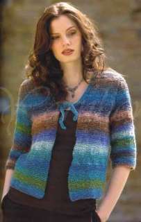   using the beautifully colorful noro yarns to create unique garments