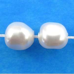  Swarovski 5840 Baroque Pearl Beads 8mm   White (10) Arts 