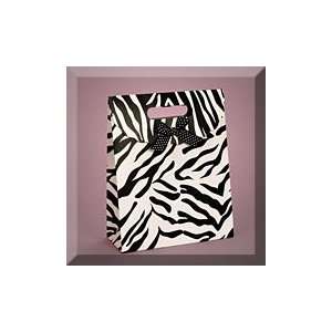    100ea   6 1/2 X 3 X 8 Zebra Tab Top Box Bag