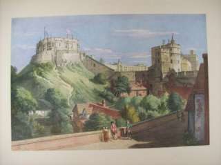 Vintage Paul Sandby Print Windsor Castle Masters of Water Colour 
