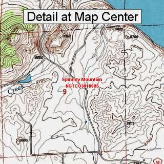 USGS Topographic Quadrangle Map   Spinney Mountain, Colorado (Folded 