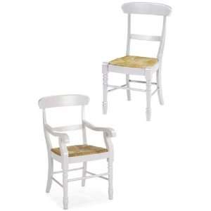  Concord Dining Chairs Rush Set White