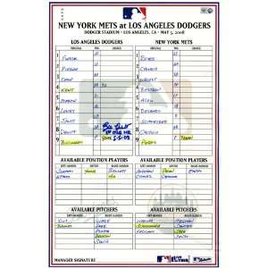  Blake DeWitt Signed/Ins. 1st MLB HR 5/5/08 Mets at Dodgers 
