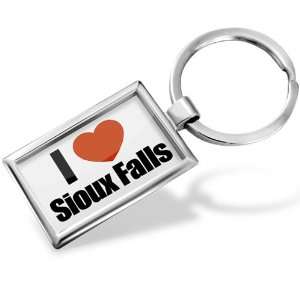  Keychain I Love SiouxFalls region South Dakota, United 