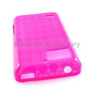 Pink Argyle Candy Case Cover For Motorola Droid Bionic  