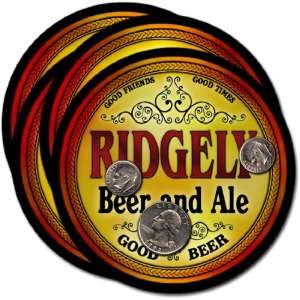  Ridgely , TN Beer & Ale Coasters   4pk 