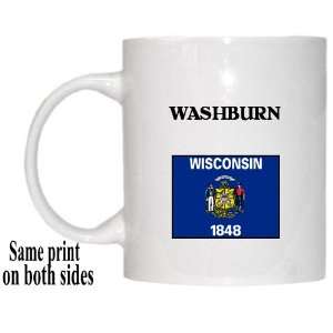    US State Flag   WASHBURN, Wisconsin (WI) Mug 