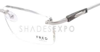 NEW Fred Lunettes Eyeglasses CAYMAN F3 SILVER 003 AUTH  