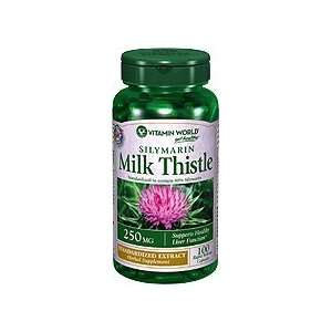  Milk Thistle (Silymarin) Standardized Extract 250 mg. 100 Capsules 