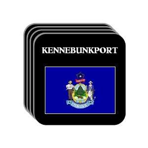  US State Flag   KENNEBUNKPORT, Maine (ME) Set of 4 Mini 