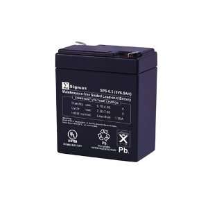  Sigmas Battery SP6 6.5   6.00 Volt 6.50 AmpH SLA Battery 