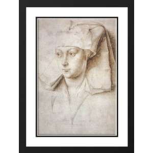 Weyden, Rogier van der 28x38 Framed and Double Matted Portrait of a 