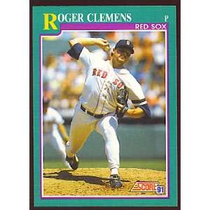 1991 Score #655 Roger Clemens 