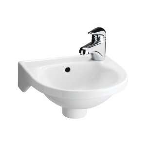  Barclay Rosanna Wall Hung Sink Right Hole with Hangers 4 