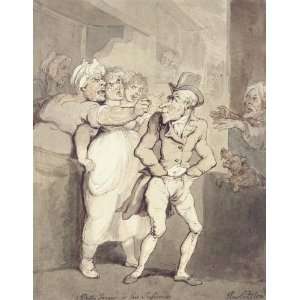 Hand Made Oil Reproduction   Thomas Rowlandson   32 x 42 
