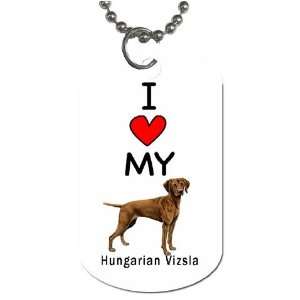  I Love My Hungarian Vizsla Dog Tag 