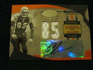 CHAD JOHNSON OCHOCINCO 2005 LEAF CERTIFIED FABRICS OF THE GAME PATCH 