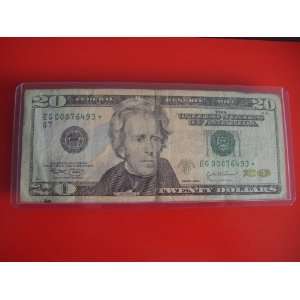  Twenty Dollars Star Note Series 2004 $20 Bill EG 00876493 