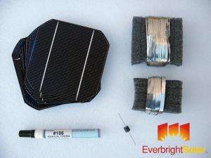 110 Tested Mono Solar Cells 5x5 DIY Panel Kit 2.4w  