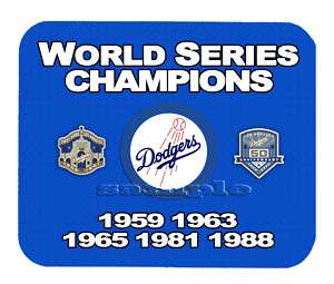 Item#349 LA Dodgers Championship Banner Mouse Pad  