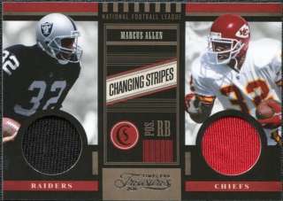 2011 Timeless Treasures Changing Stripes Dual Jersey #20 Marcus Allen 