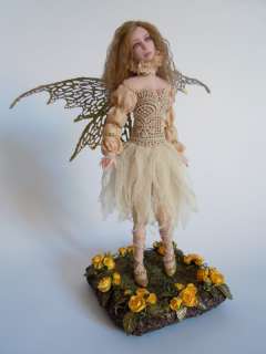 OOAK Fairy Fae Sculpture Grace Art Doll Fantasy by Cerchio Fatato 