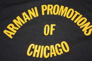   vtg 80s ARMANI PROMOTIONS Chicago shirt * SCREEN STARS * soft & thin
